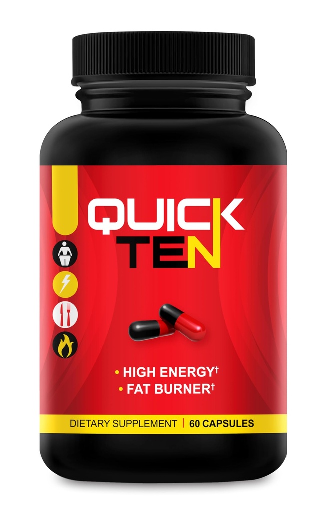 Rápido Dez - Melhores comprimidos de perda de peso - Metabolismo Natural Booster, Apetite Supressor, Gordura Burner Pills - Pílulas Premium Diet para Mulheres e Homens - Energia e Foco Mistura - 60 Cápsulas