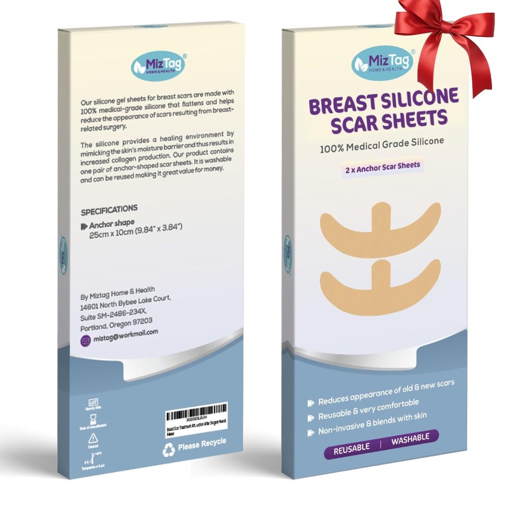 Cirurgia da mama Essentials recuperação - Mama Silicone Scar Sheets para o conforto e cura - Ideal para pós-operatório desgaste Essentials