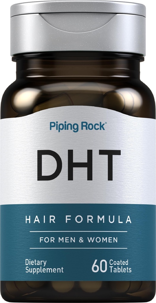 Piping Rock DHT Advanced Hair Formula (60 comprimidos) para homens e mulheres