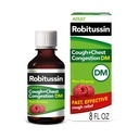 Robitussin Tosse e Congestão de tórax DM, Supressor de Tosse e Expectorant, Framboesa sabor - 8 Fl Oz Garrafa
