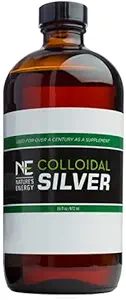 Energia da natureza Coloidal Prata , 16 Oz, eficaz, antisséptico e desodorizante para interior, Estérica e Eletrostática Estabilizado , 40 ppm