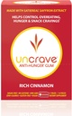Uncrave Gum - Infundido com extrato de açafrão 100% puro - desejos de controle - melhorar o humor - saúde visão - rico canela (14 peças)