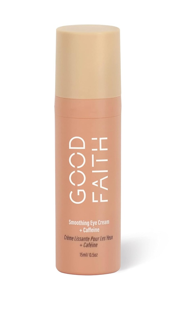 Smoothing creme olho com cafeína - 0,5 fl. oz - Ajuda Hidrate & Brighten círculos escuros - Reduz linhas finas - Vegan - Cruelty Free