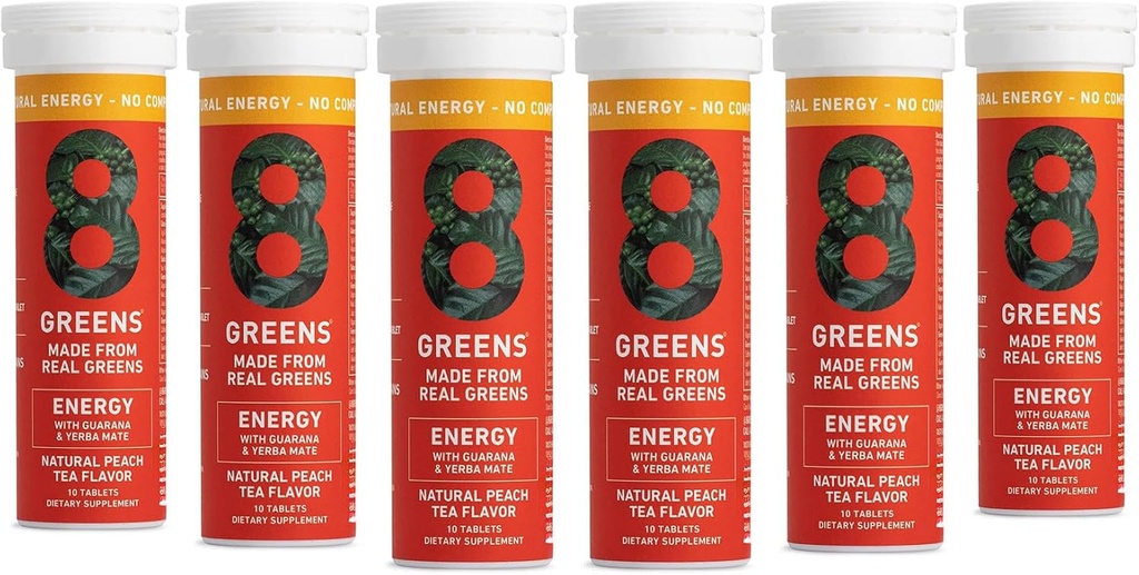 8Greens Supergreens Tablets Super Greens Powder Superfood Tablet, Metabolismo Imunidade e Foco, Verdes diários Comprimidos Efervescentes, Orgânico: Aloe Vera, espirulina, chlorela, Energia, 60 Servings