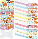 Patelai 300 Peças Crianças Bandagens Bulk 10 Estilos Adesivos Infantis Bandagens de desenhos animados coloridos macios impermeável adesivos respirável proteção cuidados cortes para meninas meninos (Cão)
