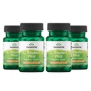 Swanson L. Reuteri Probiotic Plus w/L. Rhamnosus L. Acidophilus & FOS Suporte Digestivo Prebiótico - Promove a Gut Health w/ 7 Bilhões de UFC por cápsula - (30 Cápsulas Veggie) (4 Embalagem)