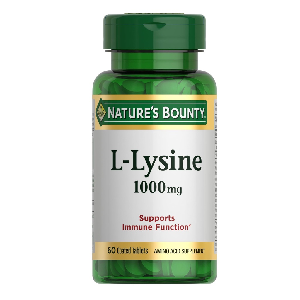 Bounty L-Lysine 1000 mg, 60 comprimidos (embalagem de 3)