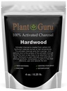 Planta Guru Carvão Ativado Pó 4 onças. HARDWOOD - Não-GMO de qualidade alimentar Kosher - Whitening dentes, Máscara facial e fazer sabão. Promove a desintoxicação natural e ajuda a digestão