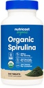 Nutricost espirulina orgânica 500mg, 240 comprimidos - sem glúten, não-GMO