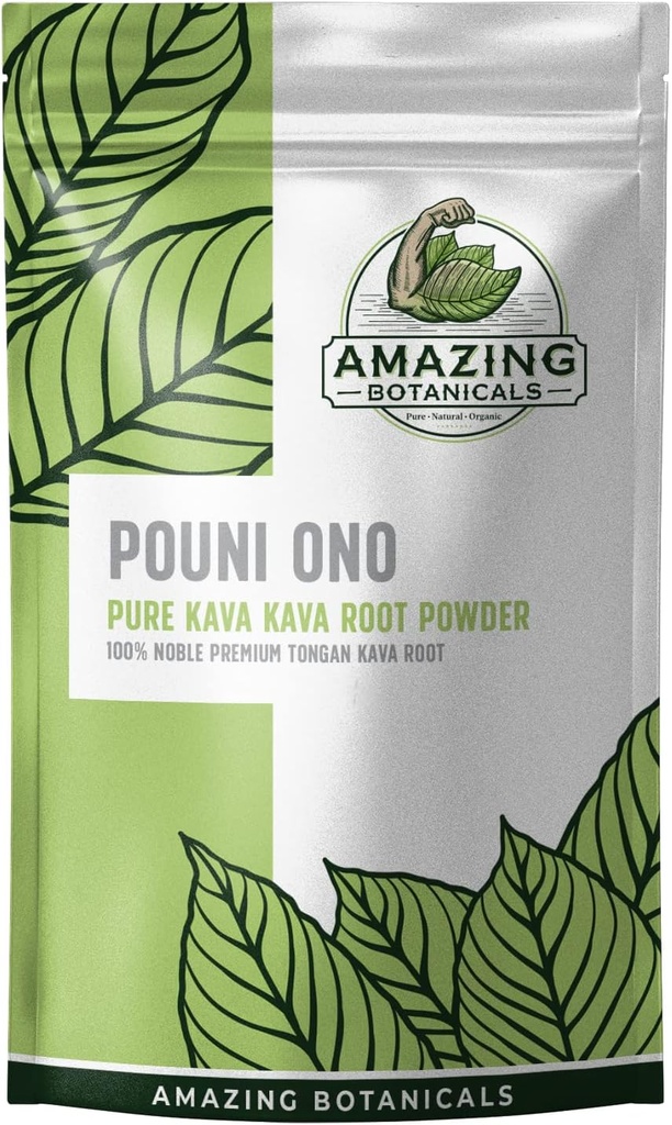 Tongan Kava Root - Pouni ONO - 100% Nobre Puro Tonga Natural Kava Drink Powder, 16 onças, 1 saco de libra do mais puro Tongan Kava Pouni ONO