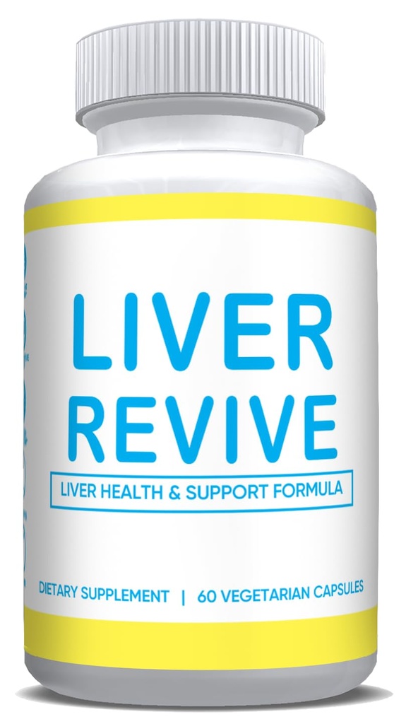 Fígado Revive Detox Natural, Limpar e Suporte Fórmula Reparar w/ Alcachofra, Cardo de leite, Raíz de dente-de-leão, Beterraba, Leite Thistle Fígado Defesa Suplemento Função de fígado saudável 60 Cápsulas vegetarianas
