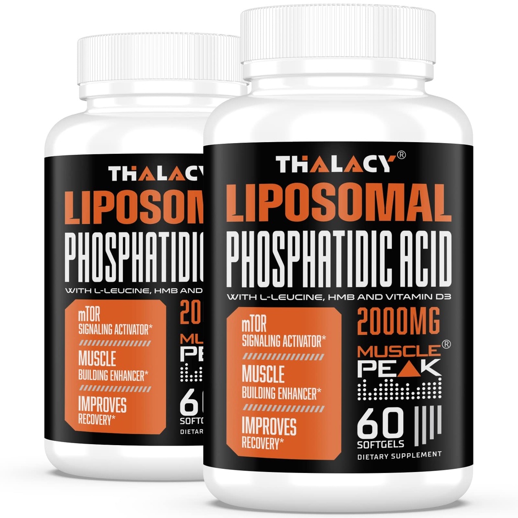 2000mg Ácido Fosfatídico Lipossômico (PA) Our Muscle Builder, Alta Absorção Muscle Building Supplements for Men & Women