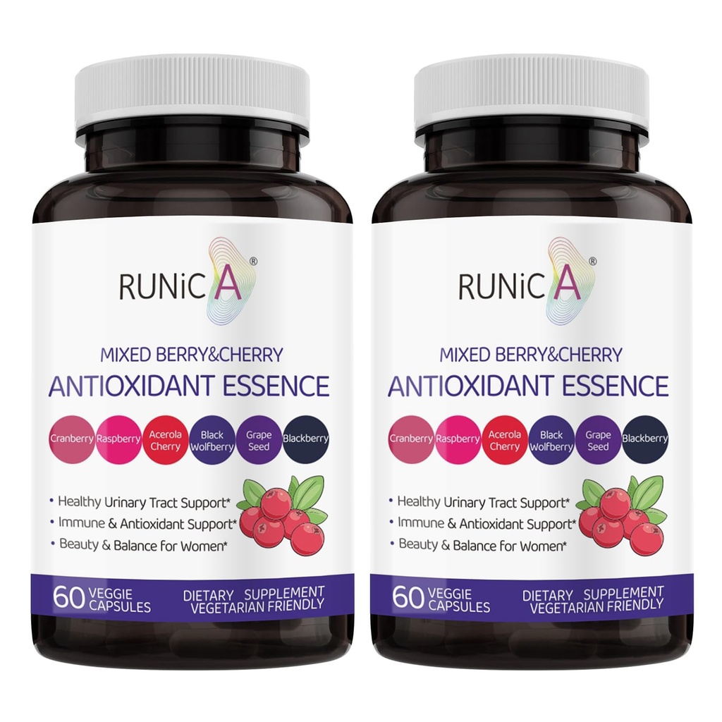 Super Antioxidante Suplemento para Mulheres - Pele, Envelhecimento Saudável, Imune & Urinary Trato Suporte com Cranberry, Sementes de uva & Berry Mistura