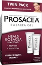 Prosácea - Tratamento medicamentoso Rosacea para o rosto - Cura Rosacea Sintomas de vermelhidão, espinhas e irritação - Fragrance Free - Twin Pack - Dois tubos de 0,75 oz (1,5 oz Total)