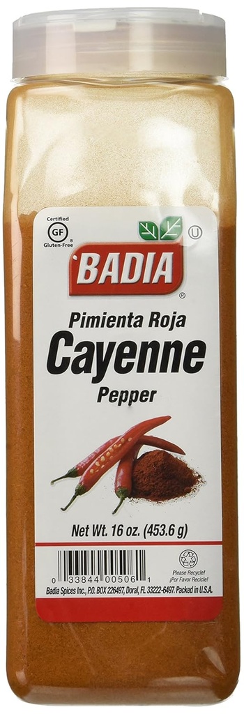 Badia Pepper Cayenne, 16 Onças