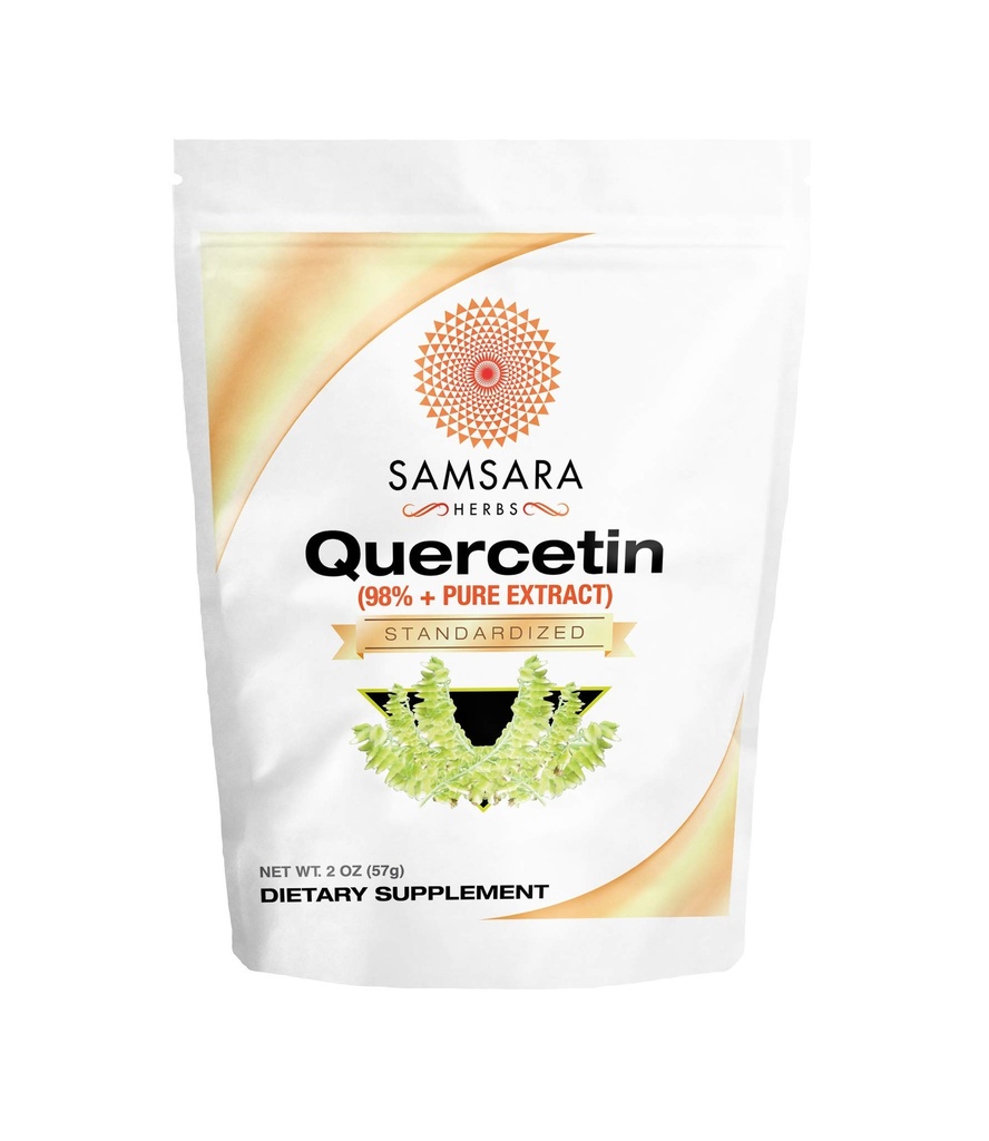 Samsara Herbs Quercetin 98%+ Pure Extract Powder (2 oz/ 57g) - Igual a 114 x 500mg Cápsulas