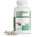 Cápsulas de Raiz Valeriana de Bronson - Valerian Officinalis - Promove Relaxação - Não-GMO, Cápsulas vegetarianas 240 sem glúten sem soja
