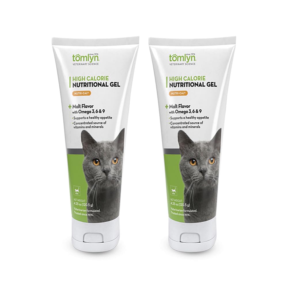 2-Pack Nutri-Cal para gatos Suplemento Dietário de Alta Caloria, 4,25- Tubo de Onça