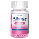 HealthA2Z® Alergia Alívio . Difenidramina HCL 25mg . Anti-histamínico . Alivio de Itchy Garganta, espirros, Runny Noses ..Alergias internas e externas (200 Caplets (Pacote de 1))