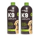 Animais de estimação LIQUIDHEALTH K9 Completo 8-em-1 Multivitamino Líquido para Cães e Cachorros Seniores Adultos, Tudo em Uma Fórmula Completa Vitaminas Caninas para Pele e Revestimento, Saúde Conjunta, Suporte Imune - EUA Made (2 Pack)