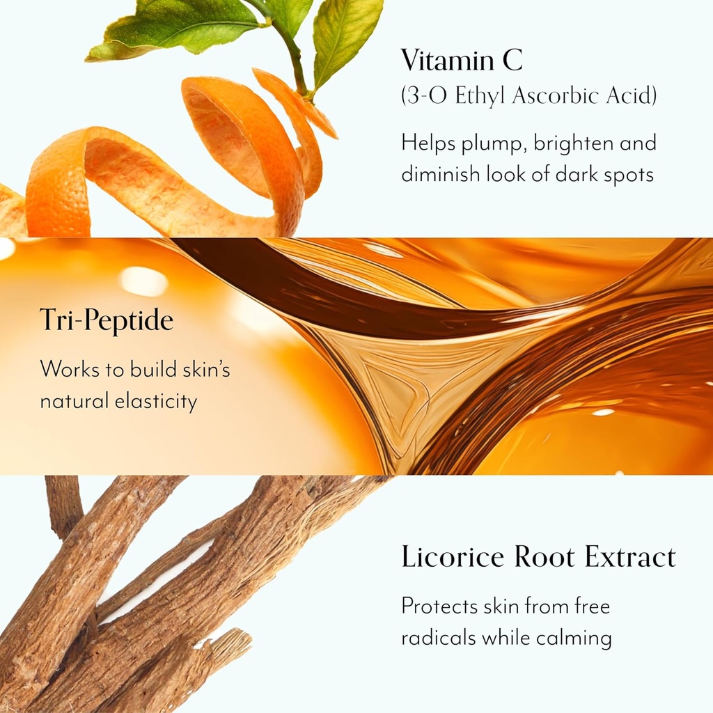 Bliss Bright Idea Vitamina C Serum & Eye Cream Duo - Brilhando e Hidratando - Anti-envelhecimento Serum, Reduz linhas finas - Limpo, Vegan & Cruelty-Free