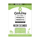 GoLive Probióticos para Adultos e Crianças, Melo e Pepino, 10ct- Probióticos para Adultos e Crianças, Fibra Prebiótica para Gut e Saúde Digestiva, Recomendado por Médicos e Diéticos