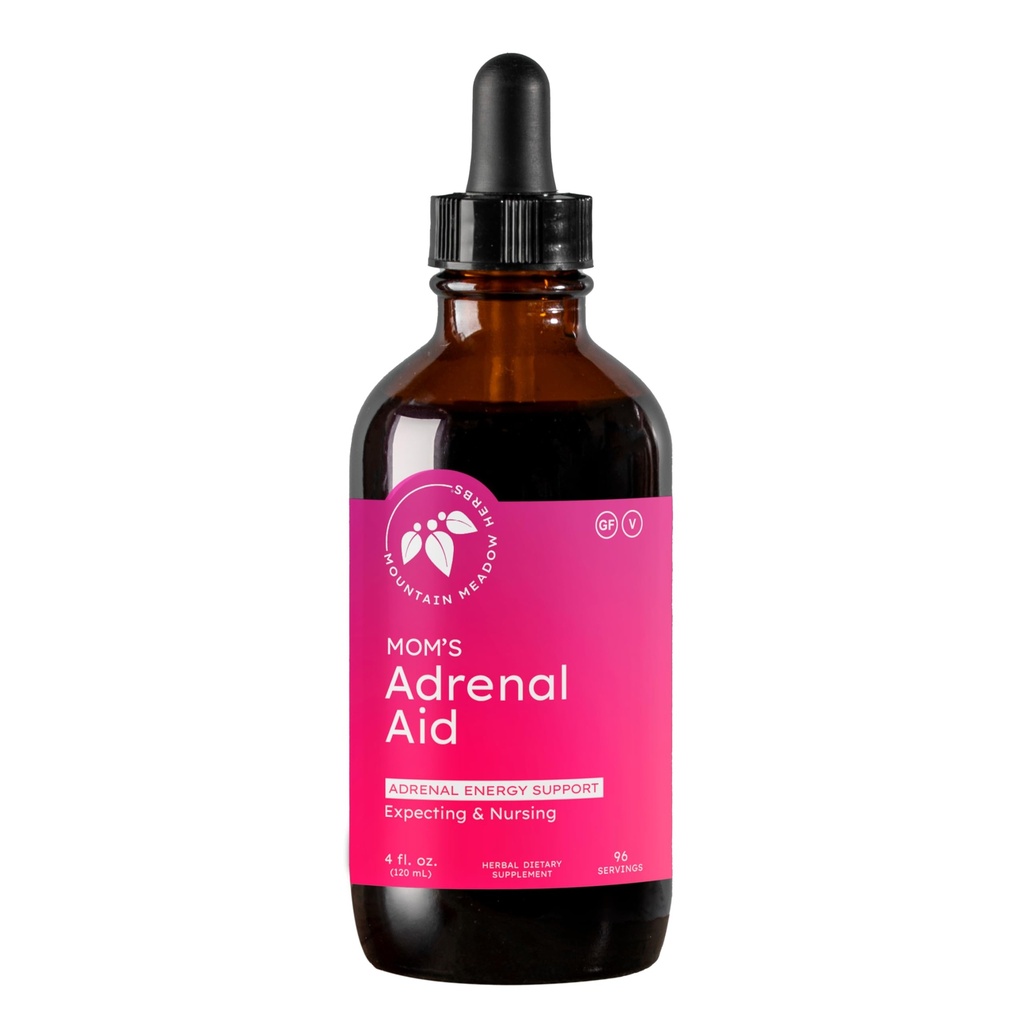 Montanha Ervas Ervas Ajuda Adrenal da Mãe – Suplemento de ervas líquidas, Apoio Adrenal Natural para Mulheres, Seguro para Esperar e Enfermagem Mães, Impulsiona Energia, Reduz Fadiga e Suporta Equilíbrio Hormônio 4 onças