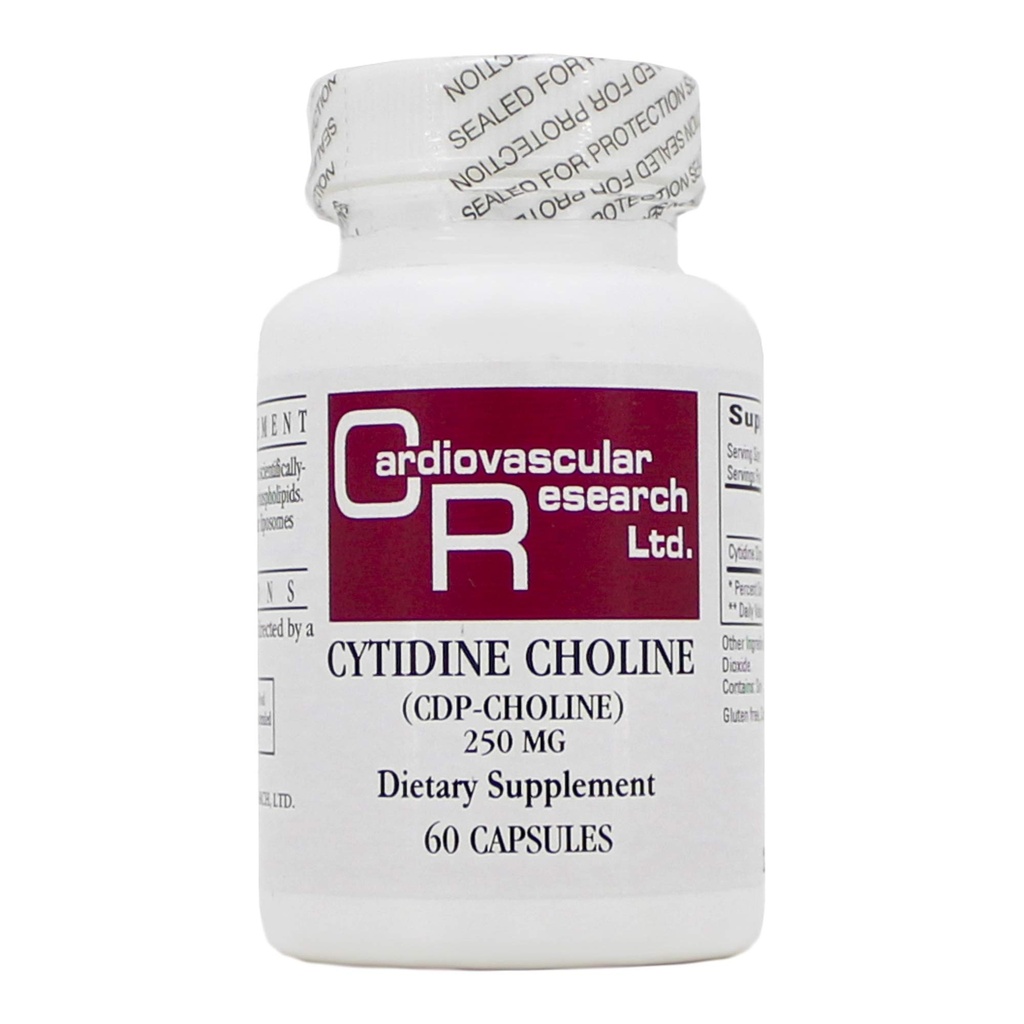 Citidina Colina/CDP 250mg 60 Caps - Fórmulas Ecológicas/Pesquisa Cardiovascular