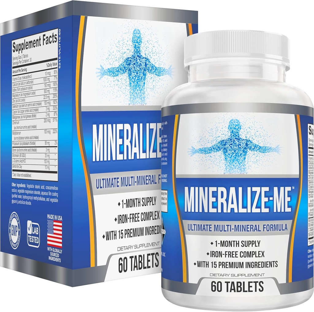 Multi-Mineral Suplemento (15-em-1) Fórmula de Ferro Livre de Alta Potencial Multiminerals