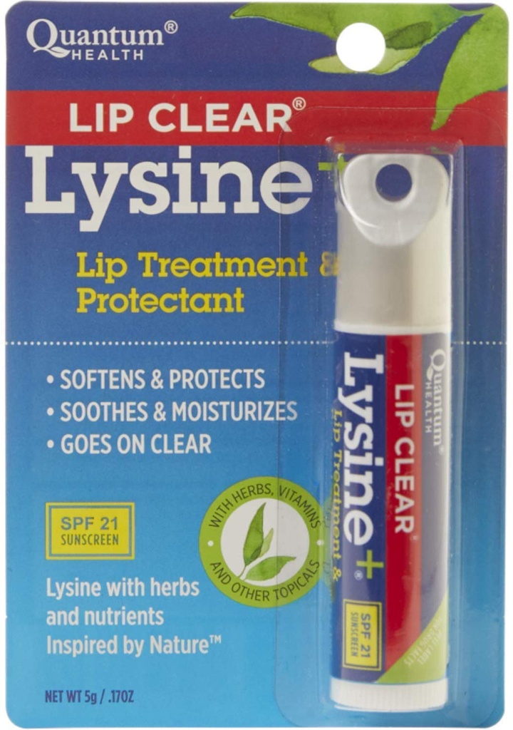 Lysina+ Coldstick de Saúde Quântica, SPF 21, 0,17 Onças (Pacote de Valor de 3)