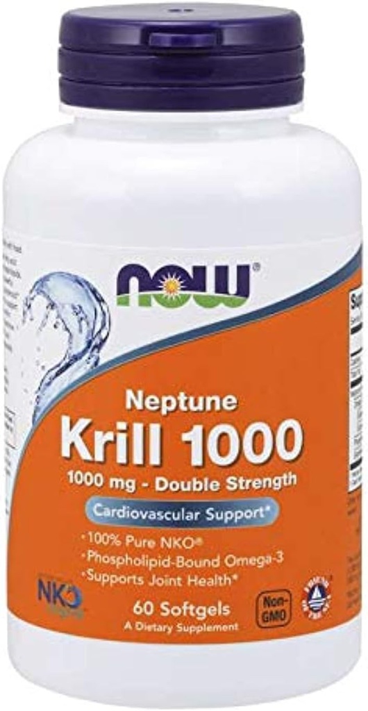 Agora Alimentos Netuno Krill 1000 Fish Oil 1000 Milligram, 60 Softgels (2 Pack)