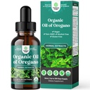 Óleo Orégano Orgânico Drops - Óleo Líquido Super Concentrado de Orégano com Carvacrol 60% para Digesção e Suporte Imune - Tintura de Extrato de Ervas Líquidas para Força Imune e Intestinos Saudáveis - 30 mL