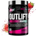 Outlift Amped Max Dosed ALTO STIM pré-treino em pó 6G Citrulina, 3,2G Beta Alanine, Alpha GPC, CognatiQ, Energia Extrema, Bombas Massivas, Eletrólitos (Melancia de framboesa, 22 Servings)
