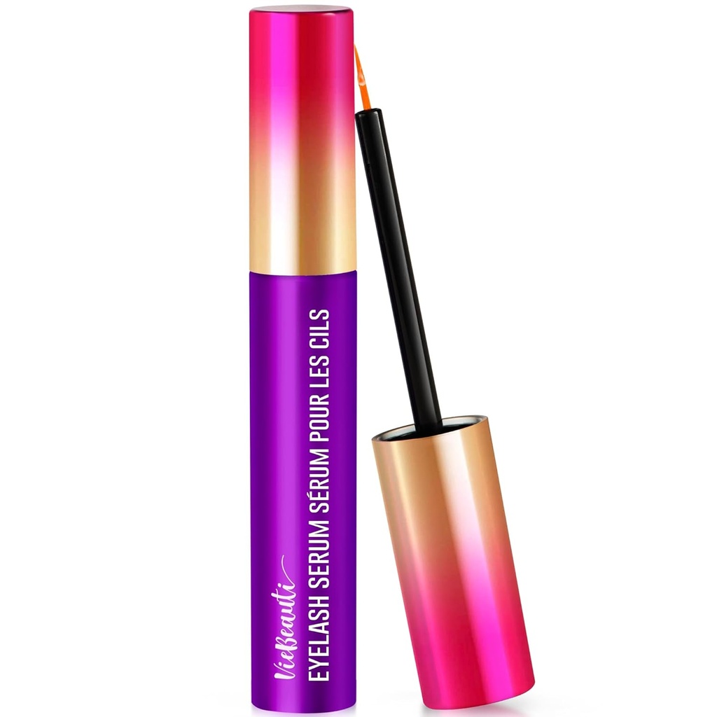 Serum de crescimento de cílios VieBeauti Premium: Lash Enhancing Serum com Fórmula Avançada para Aumentar Laços Mais Alongados e Mais Espessos Luscious 0.067 Fl. Oz., Roxo