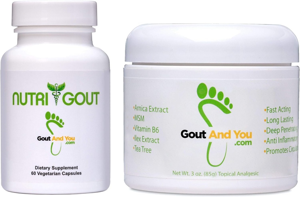 Nutrigout e tópico analgésico comum Desconforto Creme