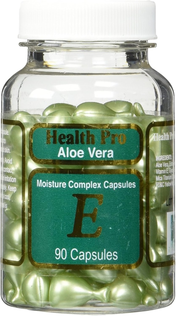 Aloe Vera & Vitamina E Skin Oil, 90 cápsulas verdes