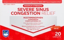 Rite Aid Severe Sinus Medicine and Nasal Decongestionant, Maximum Strength - 20 Caplets (Resgate do Sinus)