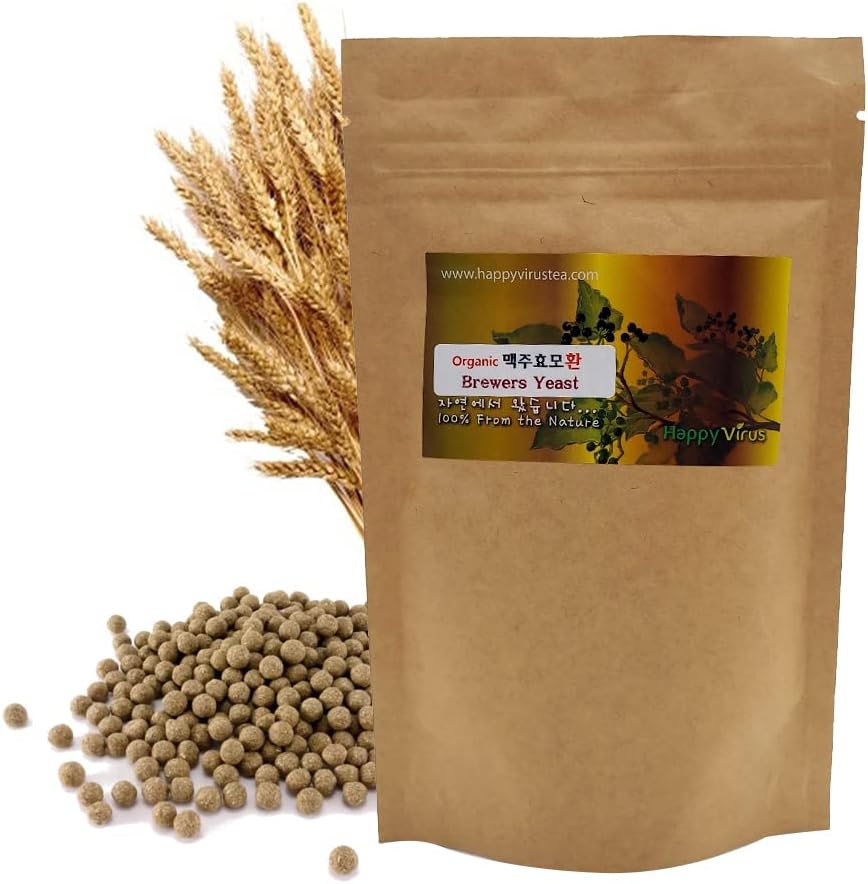 Natural Organic Brewer's Yeast Pill (100g) / Suplementos para suporte imunológico e sistema nervoso para mulher e homem