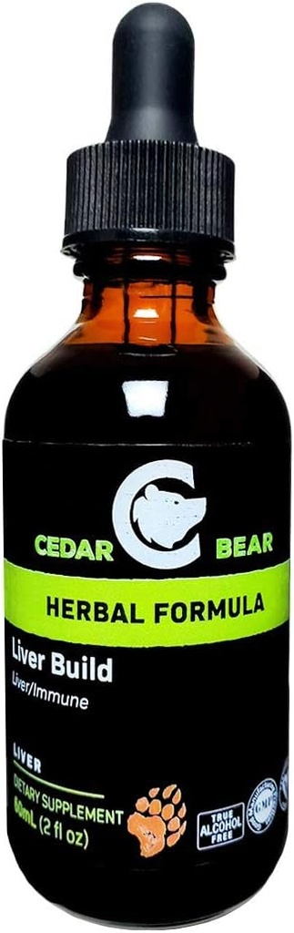 O fígado do urso cedar constrói um suplemento de ervas líquidas que ajuda a fortalecer o fígado e a função da vesícula biliar 2 Fl Oz