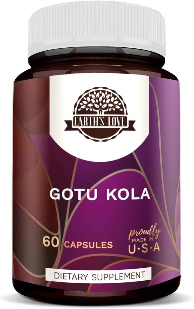 Amor da Terra - Gotu Kola 60 Cápsulas, 500 mg, Gotu Kola (Centella Asiatica) Herb seco (60 Cápsulas)