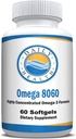 Omega 8060 2400mg Omega 3 óleo de peixe comum suplemento de saúde 60 softgel - 1 mês de fornecimento
