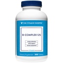 O Vitamina Shoppe B-Complex 125 – Suporta Produção de Energia, Função do Sistema Nervoso e Metabolismo Nutriente – Excelente Fonte de B1, B2, B6, B12, Niacina, Ácido Fólico e Biotina (300 comprimidos)