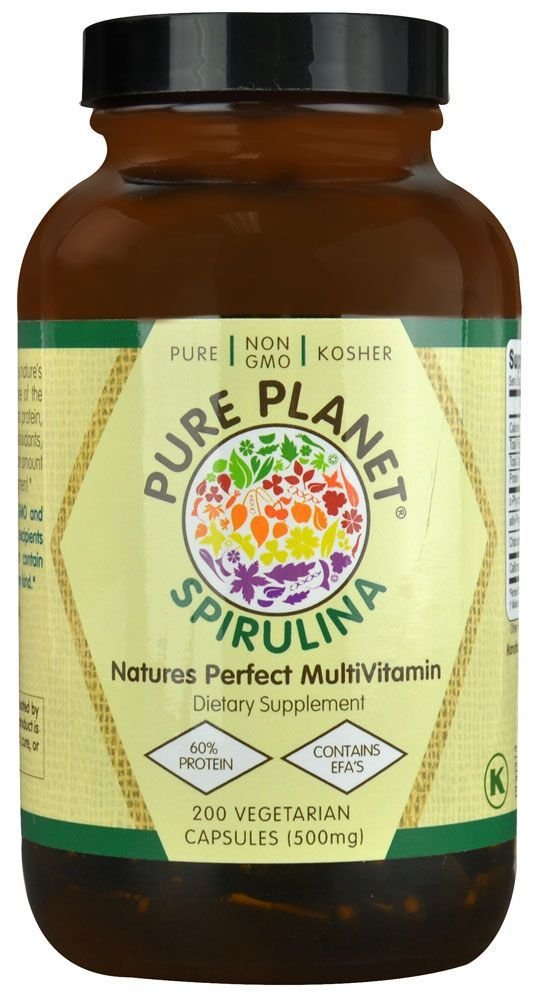 Puro planeta 100% puro espirulina, 200 CT