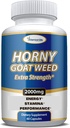 Extrato de Erva de Cabra Extenuante de Força Extrato - Energia, Performance, & Stamina Booster- com Maca, L-Arginina, Tongkat Ali para Homens e Mulheres - 60 Cápsulas