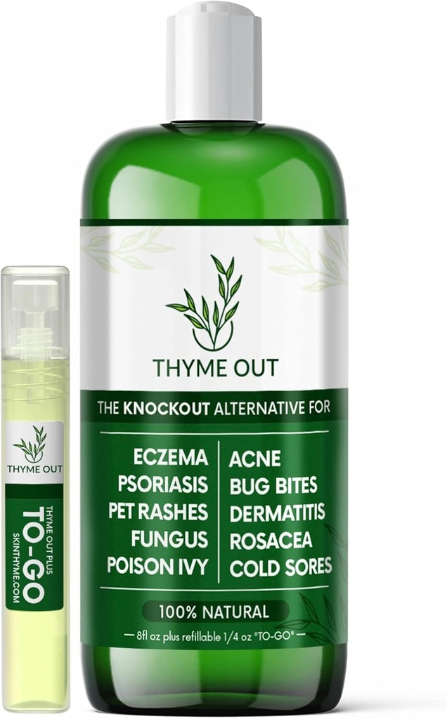 Tratamento de Eczema Natural - Tratamento de Psoríase - uma solução All-in-One para Acne, Dermatitis, Rosacea, Soros Frios, Rascas de Animais de estimação, Mordidas de Insectos e Hera Veneno - Spray Anti-Itch para alívio da pele Itchy