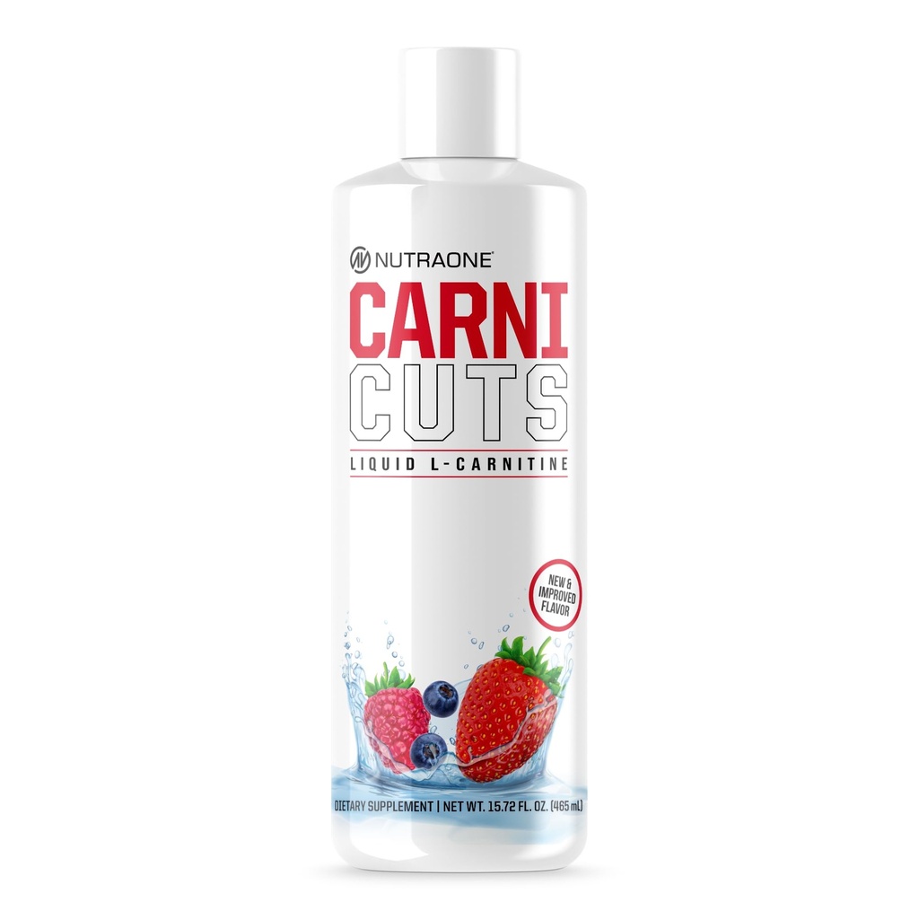 NutraOne Carnicuts L-Carnitina Suplemento Líquido Estimulante Grátis* (Berry Blast - 32 Servings)