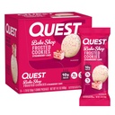 Quest Nutrition Frosted Cookies Pacote Twin, Bolo de morango, 1g de açúcar, 10g de proteína, 2g de carboidratos líquidos, sem glúten, 16 cookies
