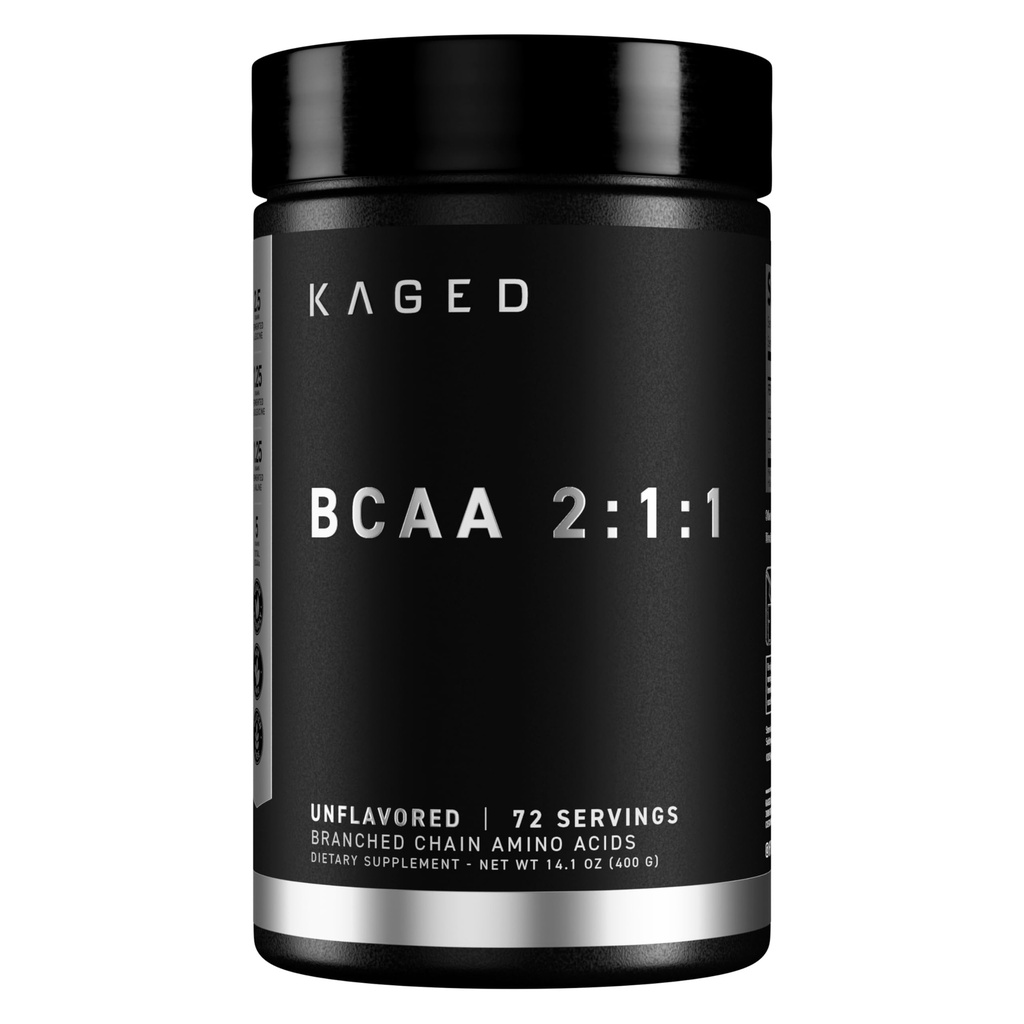 BCAA pó, Kage BCAAs aminoácidos, Fermentado, Planta baseada & Vegan amigável ramificado cadeia Amino ácido, 5g BCAA Sem sabor, Suplementos Aminoácidos para Homens, 72 Servos