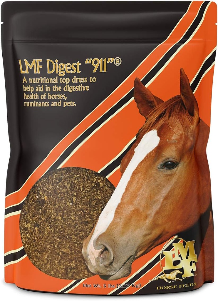 Digest 911" 5 lb de suplemento prebiótico e probiótico para ruminantes cavalos e animais de estimação