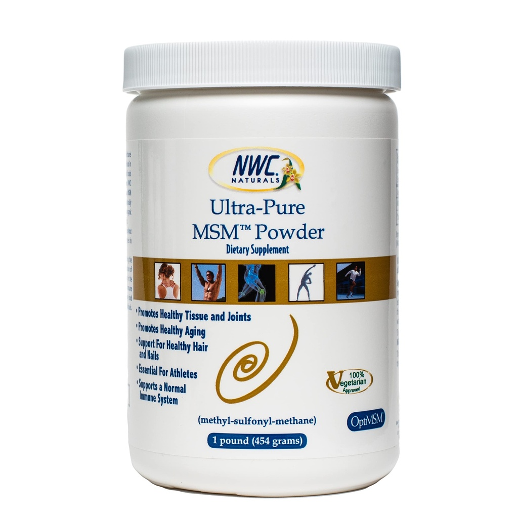 NWC Naturals Ultra-PureTM MSM pó, 1-pound frasco plástico